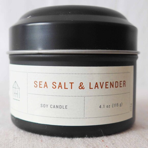 Hearth & Hand with Magnolia Sea Salt & Lavender Soy Candle (Used) - Picture 1 of 6